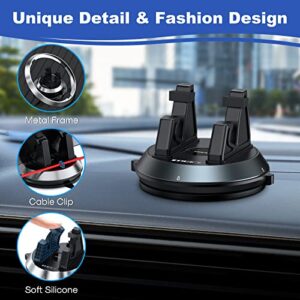 MEIDI Dashboard Phone Holder, Car Phone Holder Mount, Removable Car Cell Phone Cradle, Rotatable Desk Phone Holder for Car, Compatible with All Smart Phones
