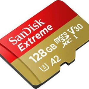 SanDisk Extreme 128GB Micro SDXC Card for DJI Mavic Mini 2, Mavic Mini, Mavic Air 2 Drone (5 Pack) C10 4K V30 A2 (SDSQXA1-128G-GN6MN) Bundle with 1 Everything But Stromboli MicroSD Memory Card Reader