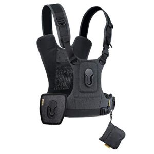cotton carrier g3 dual camera harness for 2 camera’s gray