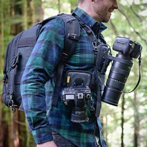 Cotton Carrier G3 Dual Camera Harness for 2 Camera's Gray