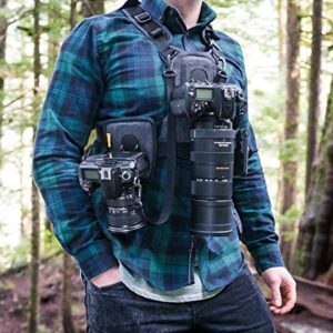 Cotton Carrier G3 Dual Camera Harness for 2 Camera's Gray