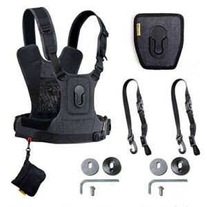 Cotton Carrier G3 Dual Camera Harness for 2 Camera's Gray