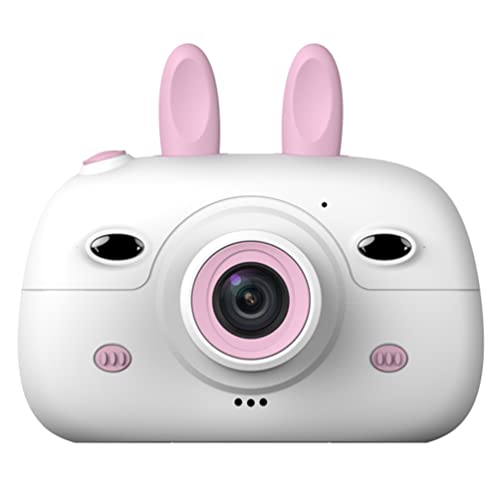 SOLUSTRE Girl Toys Rabbit Shaped Kid Camera 1080P Children Digital Camera 2.4 inch Screen Dual Lens Video Recorder Gift for Kids Kids Toys