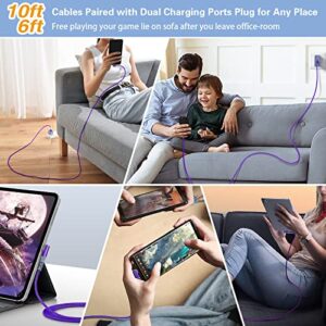 USB C Wall Charger, 20W Fast Charging Block + 10FT 6FT 60W PD 3A Type C Cables Fit for Samsung Galaxy A53 5G A73 A33 A13 S22 Ultra S21 S20 A03s A32 A12 A52 Z Flip 4,Google Pixel 7 6a 6 Pro 5a 5 XL 4a