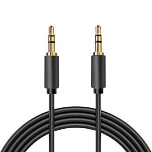 nextronics 3.5 mm male to male stereo audio cable, gold plated, slim connector, (30ft | 10m)