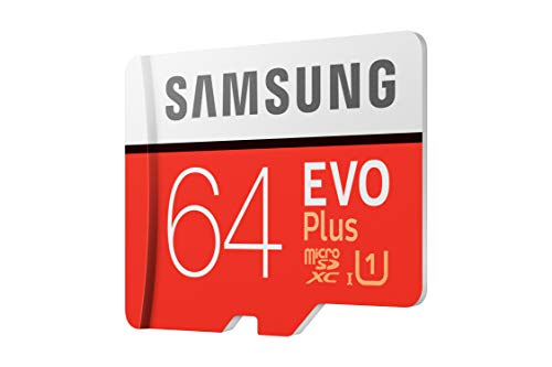 Samsung EVO Plus 64GB microSDXC UHS-I U3 100MB/s Full HD & 4K UHD Memory Card with Adapter (MB-MC64HA)