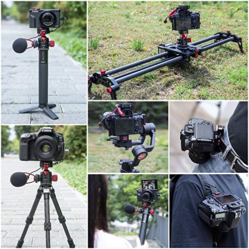 ULANZI Ball Head with Claw Super Quick Release Design, Professional Metal 360° Rotating Panoramic Ball Head with Cold Shoe, Up 44.1lbs Load, for Tripod,Monopod,Slider,DSLR Camera (U-100)