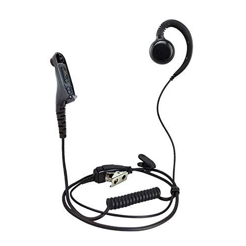 ProMaxPower C-Shape Swivel Ear Hanger Earpiece for Motorola Two-Way Radios XPR6550, XPR7550e, XPR7580e, MTP850, APX900, APX4000, APX6000