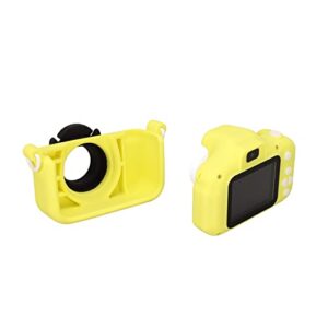 Childrens Digital Camera, Front and Rear Two Cameras Childrens Camera stimulates Childrens Imagination 2inch HD Screen Multiple MP3 for Video Filters Without 32G Memory Card with Card Reader