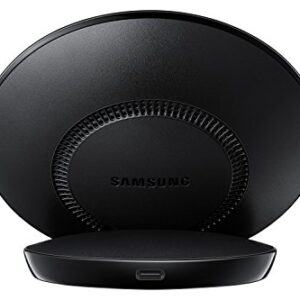 SAMSUNG Qi Certified Fast Charge Wireless Charger Stand (2018 Edition) Universally Compatible with Qi Enabled Smartphones - US Version - Black - EP-N5100TBEGUS