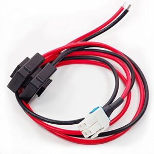 aecreative 4-pin 12awg dc power supply cable for yaesu radio ft-450d ft-891 ft-991-a ftdx-1200 kenwood ts-480sat ts-590sg ts-890s ts-480-sat icom ic-7000 ic-7200 ic-7600 ic-7300 alinco dx-sr9t vertex