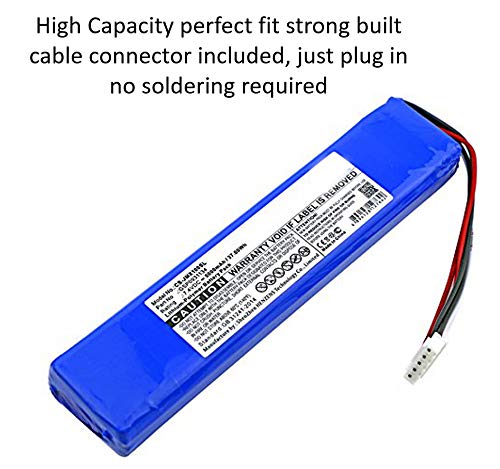 High Capacity Replacement Battery + Tool + Guide (Link) for JBL Xtreme Extreme Portable Bluetooth Speaker 5000mAh Li-Polymer JBL GSP0931134 Repair Power