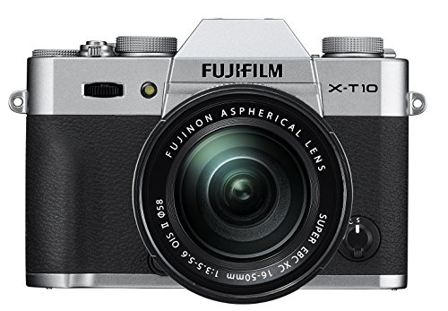 Fujifilm X-T10 Silver Mirrorless Digital Camera Kit with XC16-50mm F3.5-5.6 OIS II Lens