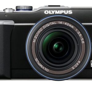 Olympus PEN E-PL1 12.3MP Live MOS Micro Four Thirds Mirrorless Digital Camera with 14-42mm f/3.5-5.6 Zuiko Digital Zoom Lens (Black)