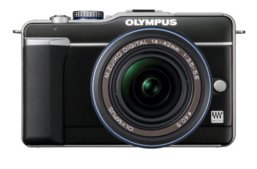 Olympus PEN E-PL1 12.3MP Live MOS Micro Four Thirds Mirrorless Digital Camera with 14-42mm f/3.5-5.6 Zuiko Digital Zoom Lens (Black)