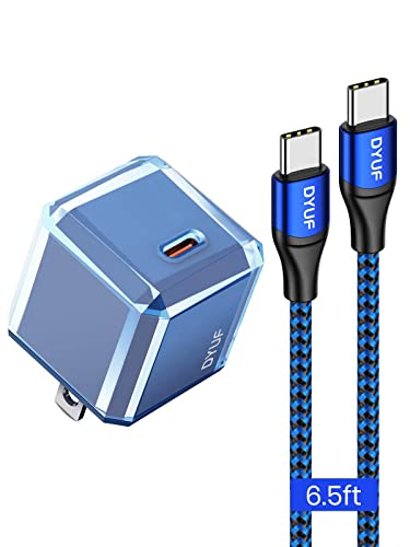 DYUF Ipad Pro Charger,20W USB C Fast Charger with 60W Ipad Charger Cord, Compatible with Samsung/iPad, Fast Charging and Data Transfer