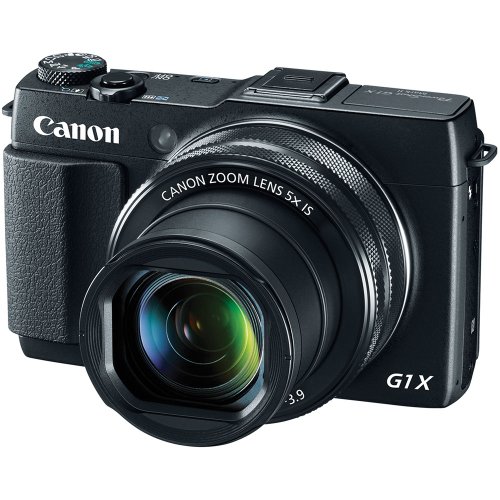 Canon PowerShot G1 X Mark II Digital Camera (9167B001), 64GB Memory Card, NB13L Battery, Charger, Card Reader, Corel Photo Software, HDMI Cable, Case, Flex Tripod, Hand Strap + More (Renewed)