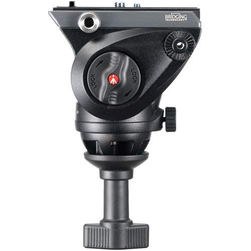 Manfrotto MVK500AM Lightweight Fluid Video System with Twin Legs and Middle Spreader (Black)