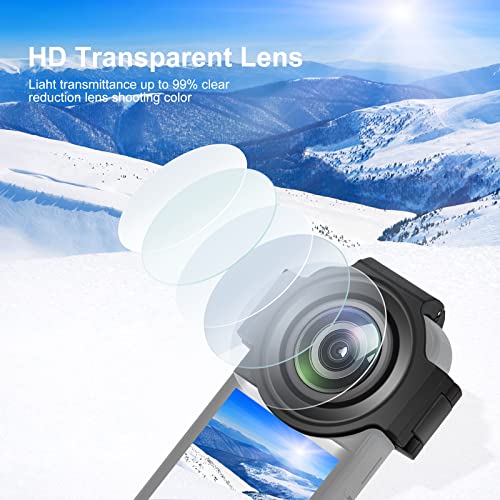 Upgrade Lens Guard for Insta360 X3 Protective Cover Case for Insta360 Camera Accessories(Optical Glass Lens Cap)