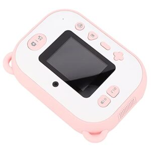 kids camera print, one-click printing easily grasp print out camera for outdoor for kids(pink)