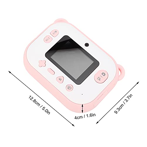 Kids Camera Print, One-Click Printing Easily Grasp Print Out Camera for Outdoor for Kids(Pink)