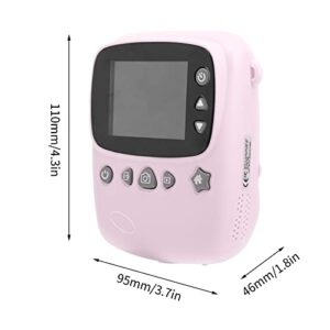 Oreilet Kids Toy Camera, Kids Digital Camera Built in Speakers Food Grade ABS 2000mAh Battery for Kids for Boys and Girls(Pink)