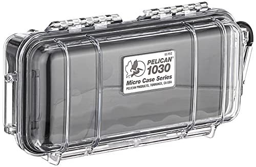 Pelican 1030 Micro Case (Black/Clear)