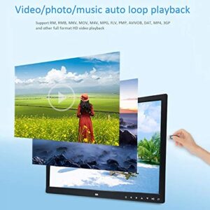 Cusstally 12 Inch Digital Multi-Function HD 1280X800 with Press Button Electronic Photo Album US Plug