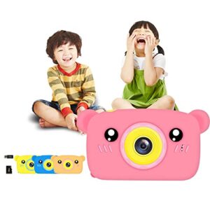 children photo camera toy cute – with several mini games digital camera large screen for kids boys & girls rechargeable electronic camera with 32gb tf card