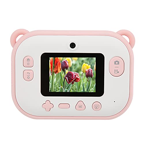 Instant Print Camera for Kids, 2.4'' IPS Screen Rechargeable Camera Digital Creative Print Camera with Multiple Functions, for Boys Girls Gift