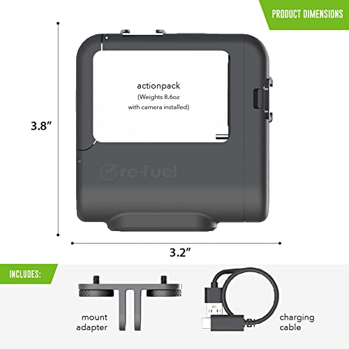 Re-Fuel 9 Hour Go Pro Battery – Go Pro Hero 9 Battery – GoPro Hero 11 - GoPro Accessories – Works with HERO11, HERO10, HERO9 Black Camera Battery – Waterproof (33ft Underwater), Dustproof, 0F to 110F