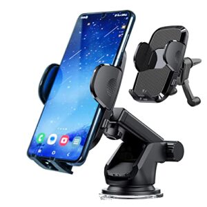 Mariety Universal Phone Mount for Car - 4-in-1 for Dashboard - Windshield - Air Vent – Desk - Car Phone Holder Mount - Cell Phone Holder Car - Car Phone Mount