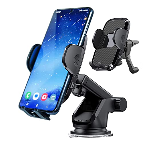 Mariety Universal Phone Mount for Car - 4-in-1 for Dashboard - Windshield - Air Vent – Desk - Car Phone Holder Mount - Cell Phone Holder Car - Car Phone Mount