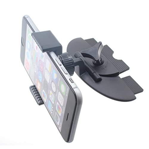 Car Mount CD Slot Holder Cradle Swivel Strong Grip Dock Compatible with LG V35 ThinQ - V40 ThinQ - V50 ThinQ 5G - V60 ThinQ 5G - Velvet