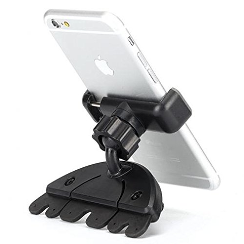 Car Mount CD Slot Holder Cradle Swivel Strong Grip Dock Compatible with LG V35 ThinQ - V40 ThinQ - V50 ThinQ 5G - V60 ThinQ 5G - Velvet