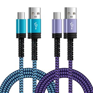 usb type c charger cable,[2-pack 6ft]android charger cable usb c fast charging cable cord for samsung galaxy z fold 4/z flip 4/s23/a53/a14/s22ultra/s21 fe/a13/a03s;google pixel 7pro/7/6a/6 pro/5a/4xl