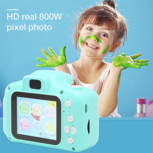 Kids Camera, 800W Cartoon Drop Resistance Mini Digital Camera 2.0 Inch IPS Screen Filter for Kids Gifts