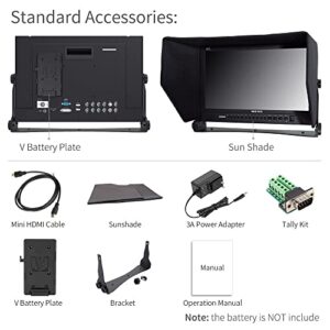 SEETEC P173-9HSD 17.3 Inch 1920x1080 Desktop Monitor for Broadcast LCD Monitoring with 3G-SDI HDMI AV YPbPr