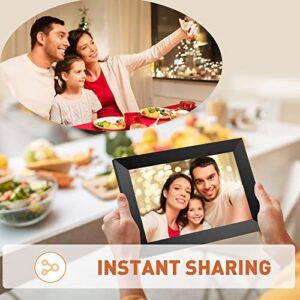 FRAMEO 10.1 Inch Digital Photo Frame Smart WiFi Digital Picture Frame with 1280x800 IPS LCD Touch Screen, Built-in 16G Large Memory, Share Photos and Videos Instantly via Frameo App from Anywhere