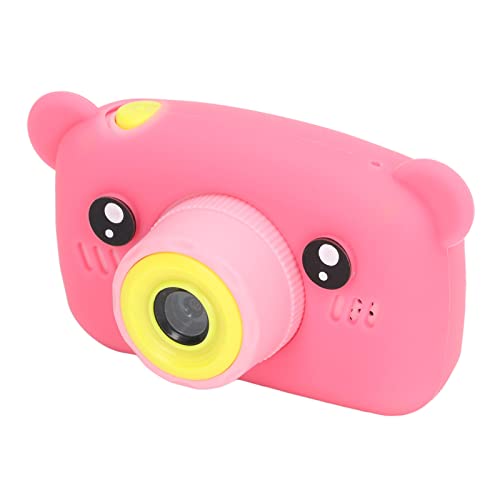 Jeanoko Children Camera, Digital Portable Rechargeable 2 Inch Display Kid Video Camera Birthday Gift for Outdoor Activity for Home Travel(Pink)