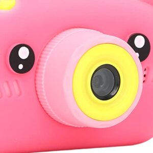 Jeanoko Children Camera, Digital Portable Rechargeable 2 Inch Display Kid Video Camera Birthday Gift for Outdoor Activity for Home Travel(Pink)