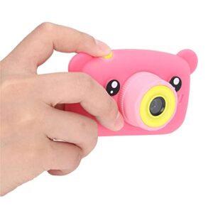 Jeanoko Children Camera, Digital Portable Rechargeable 2 Inch Display Kid Video Camera Birthday Gift for Outdoor Activity for Home Travel(Pink)