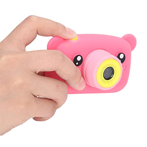 Jeanoko Children Camera, Digital Portable Rechargeable 2 Inch Display Kid Video Camera Birthday Gift for Outdoor Activity for Home Travel(Pink)