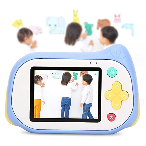 2 in 1 Plastic Blue Electron Microscope Definition2 Inch Eye Protection Screen High Children Digital Camera Toy