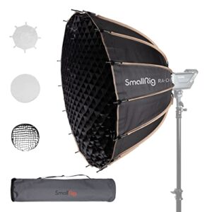 smallrig parabolic softbox quick release, parabolic softbox, compatible with smallrig rc 120d/rc 120b/rc 220d/rc220b and other bowens mount light (33.5inch/85cm)