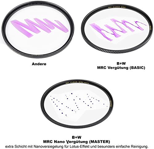 B+W 77mm Master Clear MRC Nano 007M Glass Filter