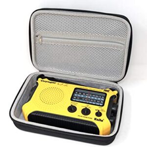 Kaito RC500 EVA Hard Shell Storage Case with Double-Zipper and Carrying Handle for The Voyager KA500 Radio