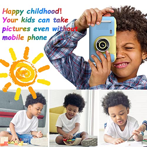 sikiwind Kids Camera for Boys and Girls, Digital Camera for Kids Toy Gift, Toddler Camera Birthday Gift for Age 3 4 5 6 7 8 9 10 with 32GB SD Card, Video Recorder 1080P IPS 2.4 Inch