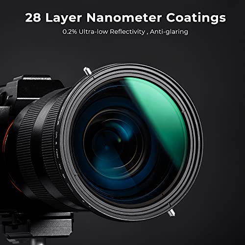 K&F Concept 72mm Variable Fader ND2-ND32 ND Filter and CPL Circular Polarizing Filter 2 in 1 for Camera Lens No X Spot Waterproof Scratch Resistant (Nano-X Series)