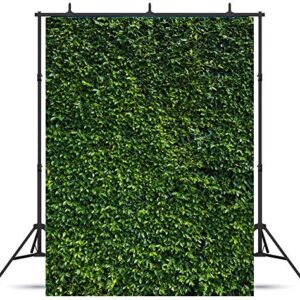 3D Green Leaves Photography Backdrops Spring Nature Outdoorsy Newborn Baby Shower Backdrop Wall Art Wedding Birthday Party Decoration Photo Background Studio Props Cake Table Booth 7x5ft